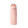 Taza de Acero Inoxidable de Alto Valor 316 para Doble Popote, Unisex, Portátil para Exteriores, Taza Térmica Deportiva con Tapa de Rebote