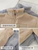 Ropa de abrigo de pelo para niños, engrosada, cálida, acolchada, de invierno, otoño e invierno, nueva ropa para niños, top de lana de cordero para bebé