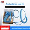 Dongguan Fabricante de Proteção Atacado Pontual Pulseira Antiestática de PU com Cordão Alça de Pulso Pvc Azul com Fio