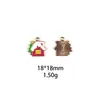 Caja de Regalo de Navidad, Árbol de Navidad, Calcetín de Navidad, Accesorios de Joyería de Aleación DIY de Papá Noel, Pulsera Transfronteriza, Accesorio para el Cabello, Colgante