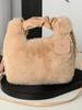 Directo de fábrica nuevo bolso de felpa de alta gama para mujer bolso de piel de otoño e invierno bolso bandolera de cadena única versátil