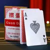 Cartas de Póker Clásicas Guan Dan Cartas de Juego Especiales Acabado Lino Papel con Núcleo Azul Anti-Pliegues Resistente al Desgaste Antideslizante Engrosadas Póker de Alta Gama Venta al por Mayor