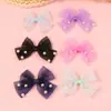 Accesorios para Tocados de Malla con Perlas Coreanas y Lazo Pequeño Paquete de Materiales DIY Semicabados Ropa Zapatos Calcetines Sombrero Accesorios