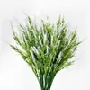 Fornecimento direto transfronteiriço lavanda artificial flor artificial 7 galhos flor artificial decoração de casamento casa flor de plástico decoração interna