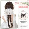 Trenzas de Peluca para Mujer, Cabello Artificial Cola de Caballo Baja, Encaje Doble Torcido Trenza Larga Accesorios para el Cabello, Peluca Cola de Caballo Estilo Chino Nuevo
