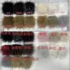 Tiras de pelo sintético de mapache 8-10cm, accesorios para prendas, cuello de pelo, chaqueta de plumas, abrigo de algodón, capucha, decoración de puño, bufanda de pelo