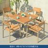 Combinação de Mesa e Cadeiras para Terraço de Vila ao Ar Livre Lazer Metal Impermeável Proteção Solar Móveis Jardim Ar Livre Hotel B&B Mesa e Cadeiras