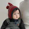 Gorro de Lana para Bebé Estilo Coreano Gorro de Elfo para Niños y Niñas en Otoño e Invierno Gorro de Punto Cálido para Protección de Orejas Estilo Occidental Retro Gorro de Mago