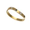 Pulseira de aço titânio polido fino com design suave fritillary elegante de cinco folhas de modelagem de flores transfronteiriças