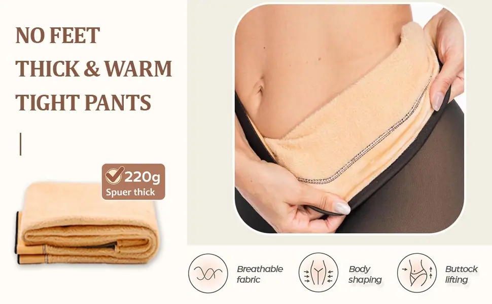 Thermal Thick Winter No Feet Tights