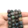 Ágata India Verde Mate Calcedonia Piedra Cuentas Sueltas Accesorios para Pulsera Collar Pendiente Hechos a Mano Cuentas Redondas Mate