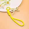 Correa de teléfono con lazo dulce, cordón tejido, cordón anti-pérdida, accesorio para llavero, charm para bolso, material hecho a mano, accesorios al por mayor