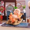 Pequenos enfeites de poltrona reclinável Maitreya, decorações fofas, atacado direto, fofos, divertidos, criativos, mão, monge, série, estilo nacional, novo