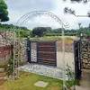 Suporte de Flores em Arco de Ferro Forjado, Treliça em Arco para Rosas Trepadeiras para Jardim Externo, Pátio, Vila com Porta, Treliça para Clematis Trepadeira