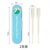 Recortador Manual de Vello Nasal de Stock Listo del Fabricante, Herramienta Segura para Eliminar el Vello Nasal, Cuchillo Doble Cabeza Portátil para Vello Nasal