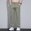2026 Novas Calças Casuais de Algodão da Moda para Homens Calças Longas Finas Respiráveis Absorventes de Suor Refrescantes Geladas Moda Masculina
