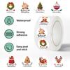 Rollo de 500 hojas de pegatinas navideñas, cinta adhesiva para regalo festivo, decoración de sobres, pegatinas de sellado transfronterizos, gran oferta