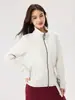 Blusas para Mujer, Modal Lenzing Hueco Sexy Otoño e Invierno Nueva Chaqueta Corta con Cremallera y Solapa que Ceñe la Cintura