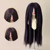 Peluca para Muñeca BJD, Cabello Largo Recto Suave Tipo Seda con Flequillo Largo, Cabello Personalizable para Muñecas de 346 Puntos, Accesorio para Vestir
