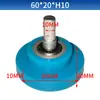Máquina envolvedora rodillo de goma rodillo plano punta de rodillo con eje incluyendo rodamiento de bolas rodillo de presión de nylon máquina laminadora material de presión rueda de avance rodillo plano de chapa