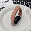 Adecuado para Xiaomi Mi Band 11 Correa en Forma de Cruz 9/8/Nfc Estilo Otoño e Invierno Cuero Pulsera Versátil Correa de Reloj para Niñas