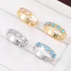 Anillo de Zirconia Brillante Geométrico en Forma de Diamante, Estilo Exquisito Dulce Fragancia, Anillo de Cobre Puro para Mujer, Venta al por Mayor de Joyería, Superventas Transfronterizo