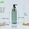 Botella de Tónico con Tapa Combinada de Patrón Vertical de 150 ml, Botella de PET con Bomba para Aceite Esencial, Botella Dosificadora Cosmética, Botella de Agua Hidratante