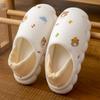 Sapatos mensais para grávidas verão agosto e julho bolsa de verão com solas macias chinelos maternais feminino primavera e verão solas grossas antiderrapante interno