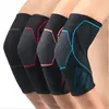 Coderas deportivas de punto antideslizantes para hombres y mujeres, cálidas, transpirables, finas, equipo protector para articulaciones de fitness, fábrica imprimible lo
