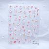 Pegatina de arte de uñas tridimensional con relieve 5D conejo blanco toffee hasta taza de papel de pato oso calcomanía para uñas se puede aplicar en la cara