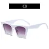 Nuevas Gafas de Sol Cuadradas Estilo Ojo de Gato Europeas y Americanas, Gafas de Sol Personalizadas de Moda para Fotografía Callejera y Pasarela, Gafas de Sol de Moda Transfronterizas