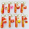 Exposición de regalos pequeños de Año Nuevo Colgante llavero Hongtu conejo auspicioso conejo ins conejo de Año Nuevo venta caliente conejo de la fortuna para la suerte