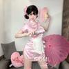 Lencería Sexy, Cheongsam de Chica China, Apasionado, No Necesita Quitarse, Coqueteo de Pareja, Tentación Abierta, Uniforme de Juego de Roles de Deseo Puro