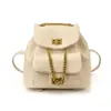 2025 Nuevo Estilo Coreano Bolso Pequeño Tendencia de Moda Cadena Bolso Elegante Mochila Cubo de Viaje Escolar para Mujer