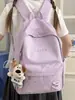 Mochila Serie Cielo Estrellado Azul Hielo Transparente y Translúcida Estilo Coreano Chica Suave Viaje Compras Ambiente Campus Estilo Dulce Mochila Escolar