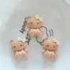 Color Té con Leche Brillante Gato Kt DIY Funda para Teléfono de Crema Accesorios de Resina Pasadores Hechos a Mano Gomas para el Cabello Materiales para Joyería