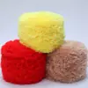 Veludo cristal fio de pelo sintético imitação de vison cachecol tecido à mão com penugem de Fênix fio de lã e pelo de espessura média