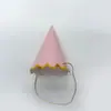 Sombrero de Fiesta para Niños y Adultos de Color Puro con Sombrero de Cumpleaños de Papel Decorativo Láser de Película de Aluminio Transfronterizo Papel Brillante Colorido