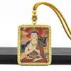 Thangka Dourado Pintado à Mão Santos Padroeiros dos Doze Signos do Zodíaco Samantabhadra Pingente Thangka Estável Colar Thangka Masculino e Feminino Atacado