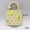 Venta Caliente Transfronteriza Bolsa de Silicona con Agujeros para Manualidades Caricatura Bolso de Playa para Niños Bolsa de Almacenamiento para Teléfono Móvil Venta Directa de Fábrica