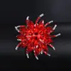 Broche de Acrílico da Moda para Mulheres, Alfinete Galvanizado em Liga, Broche Acessório para Roupas
