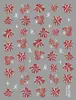 Arte de Uñas Rojo de Año Nuevo, Estilo Chino Suerte Fortuna Carpa Pegatinas para Uñas, Brillo de Concha Patrones de Dibujos Animados en Relieve, Fuegos Artificiales Festivos