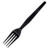 Garfo Descartável, Garfo de Frutas com Guardanapo de Papel, Garfo de Plástico Plástico, Garfo Preto para Salada, Garfo Espesso Independente para Bife, Garfo para Massa