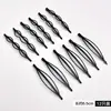 Grampo de Cabelo Elegante com Franja Lateral Preta para Mulheres, Presilha BB, Simples, Ferramenta para Organizar o Cabelo, Acessório de Cabelo