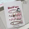 Novo Presilha de Cabelo Fofa de Gatinho e Peixe Estilo Doce para Meninas, Presilha para Franja Lateral, Grampo de Cabelo de Desenho Animado, Acessório de Cabelo para Mulheres