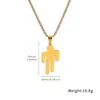 Billieeilish Billie Hip-Hop Danza Callejera Elegante Colgante de Collar Tendencia Joyería de Acero de Titanio Accesorios para Hombres y Mujeres Venta al por Mayor