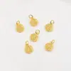 Artesanía Tradicional Colgante Redondo Calado de la Fortuna Joyería Hecha a Mano Accesorios para Pulsera Collar Cuentas Espaciadoras Accesorios para Manualidades DIY