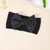Accesorios para el cabello para niños estilo europeo y americano: Diademas de lazo de lunares que cubren la frente sin apretar la cabeza, diademas anchas para bebés y niños pequeños para proteger la fontanela