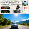 Modelo de Venta Caliente Transfronterizo Soporta GPS, Cámara de Tablero de Tres Lentes, Conexión Wifi, Cámara de Tablero con Imagen de Reversa de Alta Definición