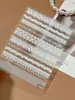 Mapache Hormiga Encaje Blanco Pegatinas para Manicura Concha Estilo Francés Suave Pegatinas Decorativas para Uñas Ultra-delgadas en Relieve YT8539